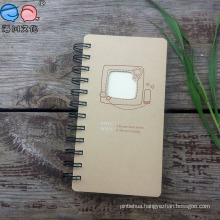 Kraft Paper Die-Cut Cover Thread-Bound Spiral Notebook